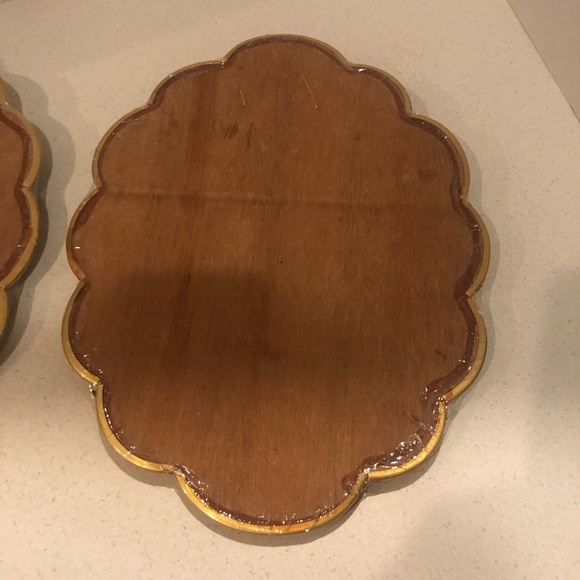 VTG 60s Pair Capiz Shell Art Wall Plaques Original Packaging Made in Philippines - Picture 14 of 15